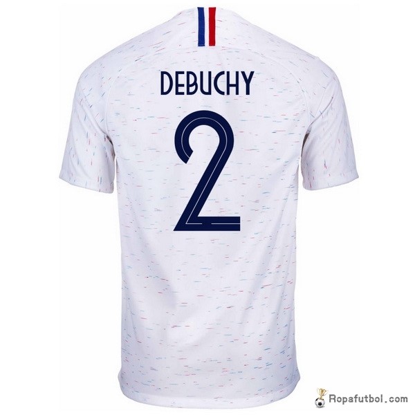 Camiseta Francia Replica Segunda Ropa Debuchy 2018 Blanco